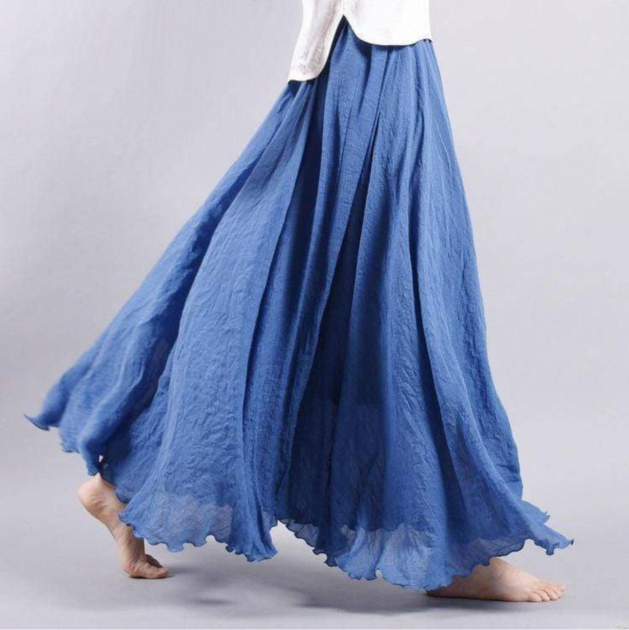 Beautiful Long Floral Summer Skirt - ModishWorld