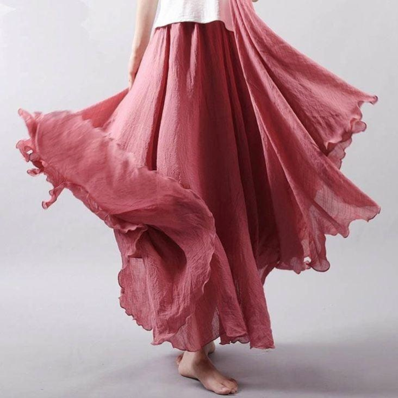 Beautiful Long Floral Summer Skirt