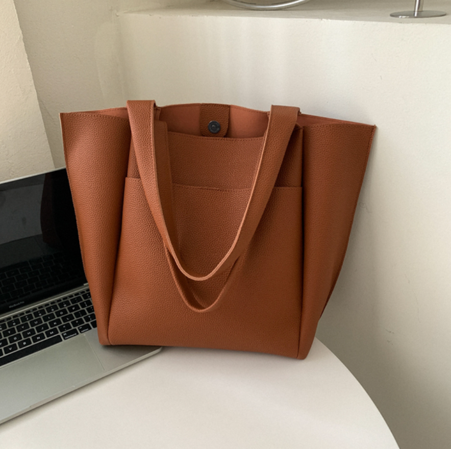 Premium Ladies Genuine Leather Tote Handbag