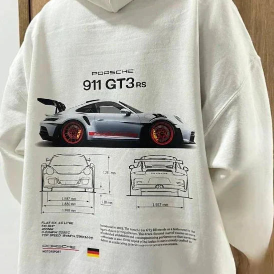 Men's Graphic Hooded Sweatshirt - Sporty Style