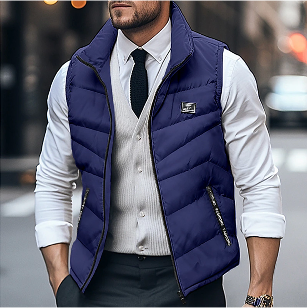 Warm Padded Mens Gilet Jacket - ModishWorld