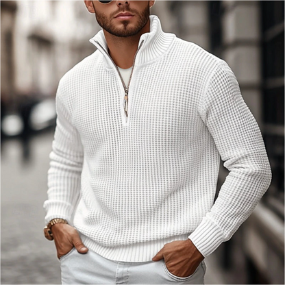 Men's Classic Zip Front Sweatshirt - ModishWorld