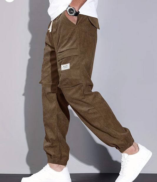 Classic Men's Corduroy Trousers with Pockets - ModishWorld
