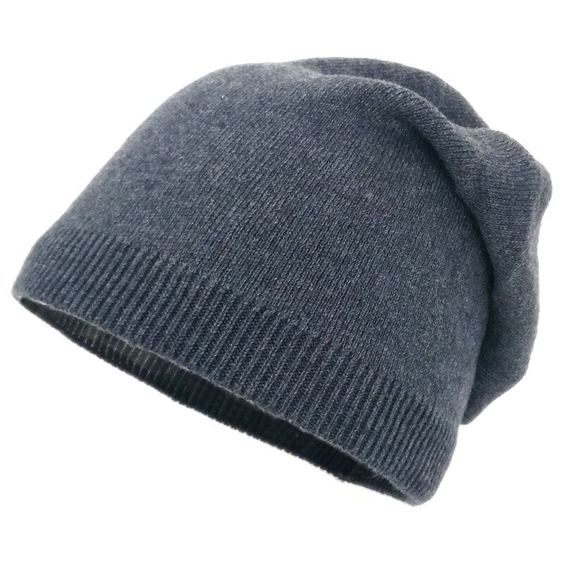 Comfortable Slouch Beanie with Cable Knit