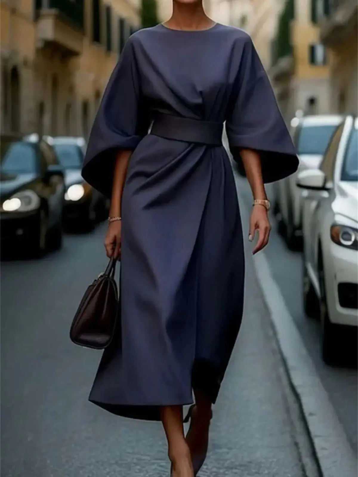 Flowy Long Sleeve Maxi Dress for Women