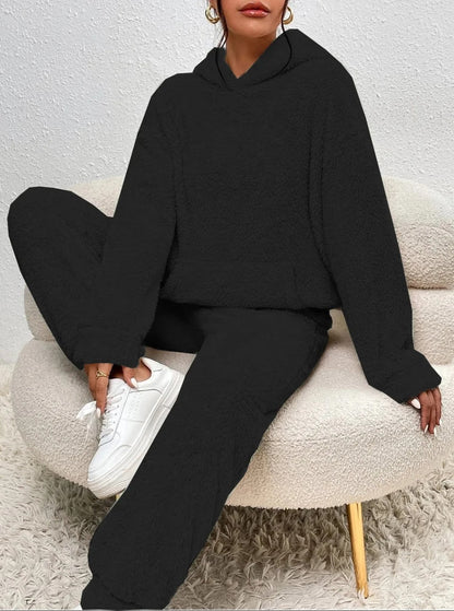 Cozy Women's Sleepwear Set with Hoodie and Pants