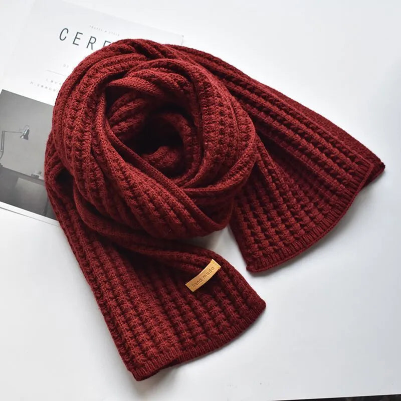 Soft Women's Long Knitted Scarf