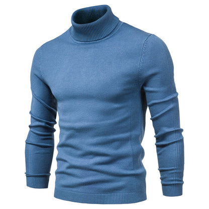 Fitted Crew Neck Knit Sweater for Men - ModishWorld