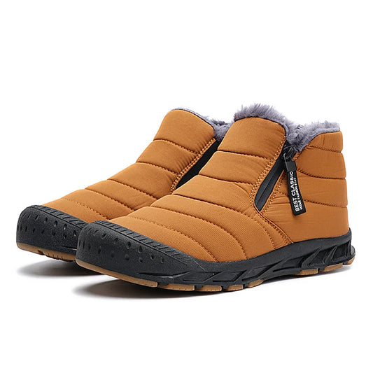 Warm Insulated Men's Slip On Winter Boots - ModishWorld
