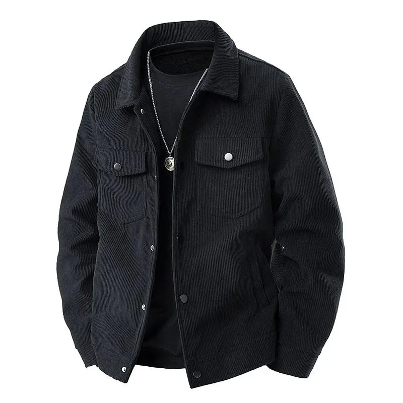 Classic Men's Casual Jacket with Pockets