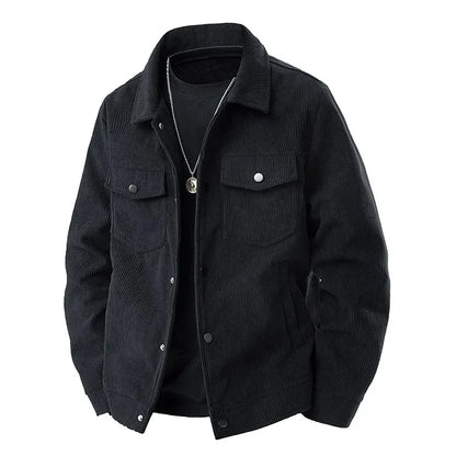 Classic Men's Casual Jacket with Pockets