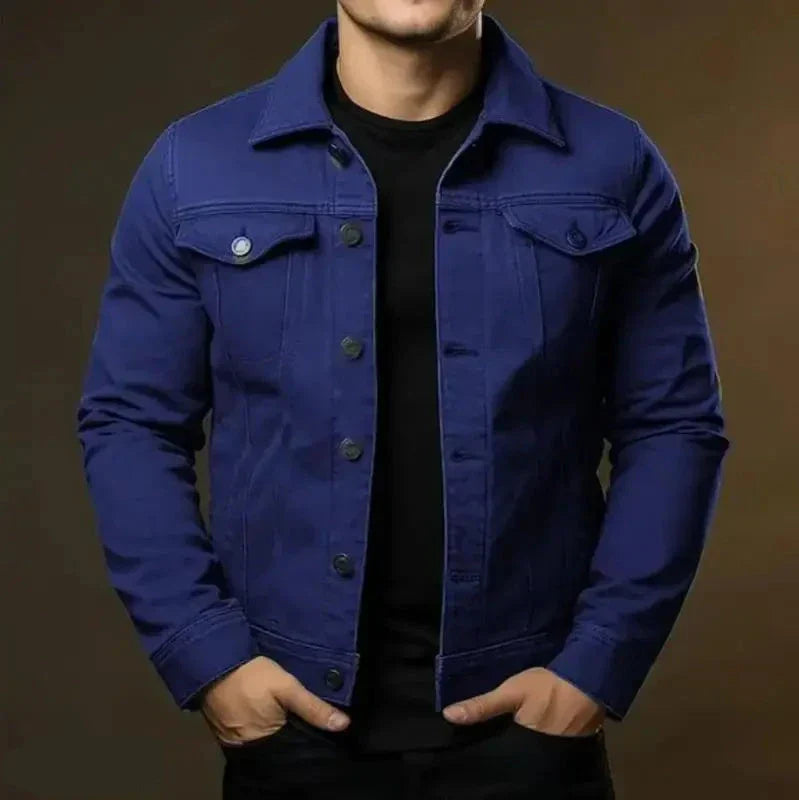 Classic Comfortable Men's Denim Jacket - Regular Fit