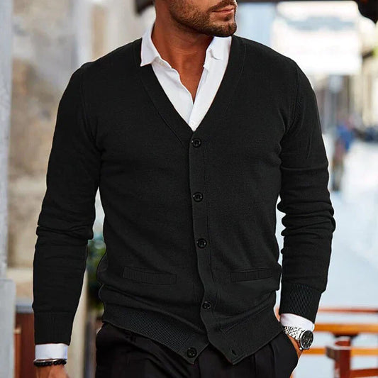 Comfortable Mens Knit Cardigan Sweater - ModishWorld