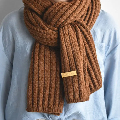 Soft Women's Long Knitted Scarf
