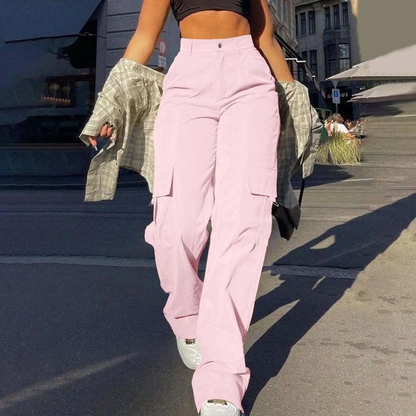 Comfortable Womens Cargo Pants High Waist