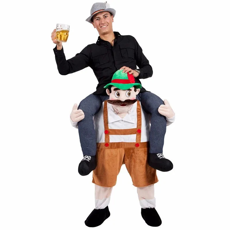Funny Piggyback Men's Halloween Costume - ModishWorld