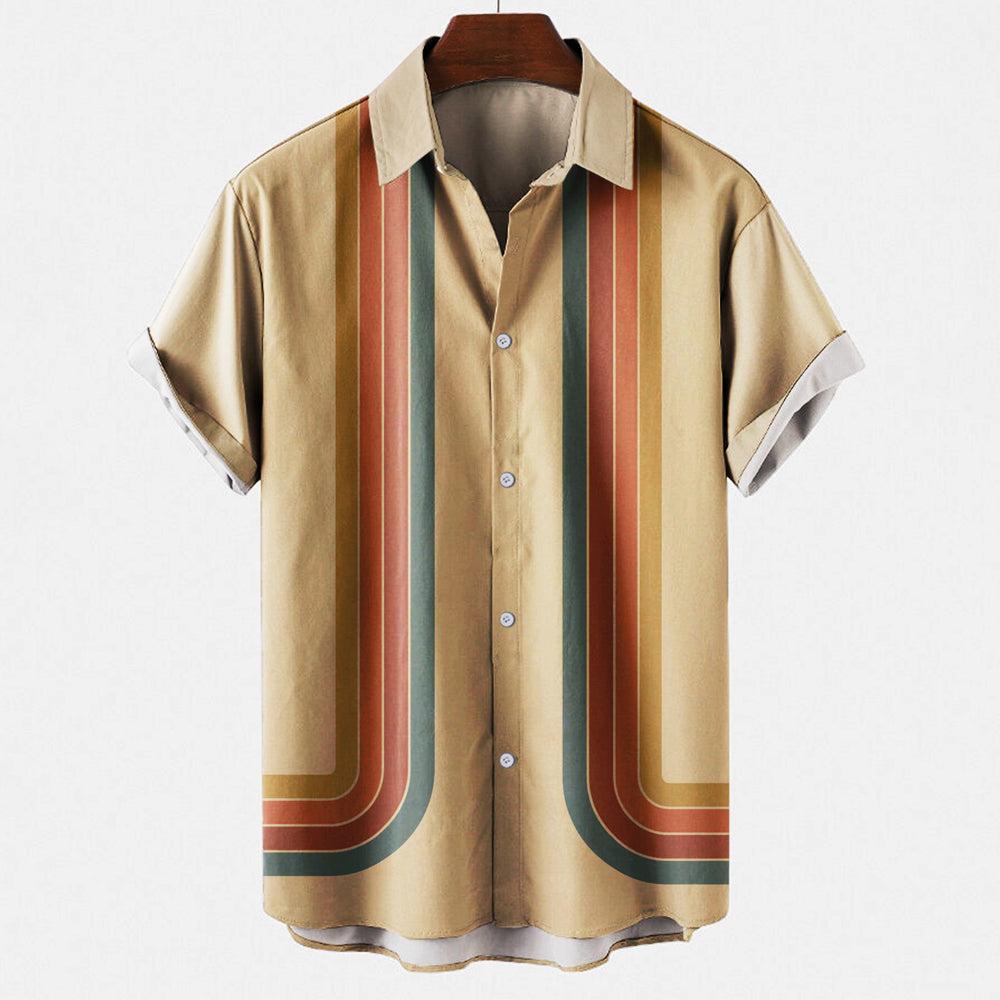 Classic Casual Mens Short Sleeve Shirt - ModishWorld