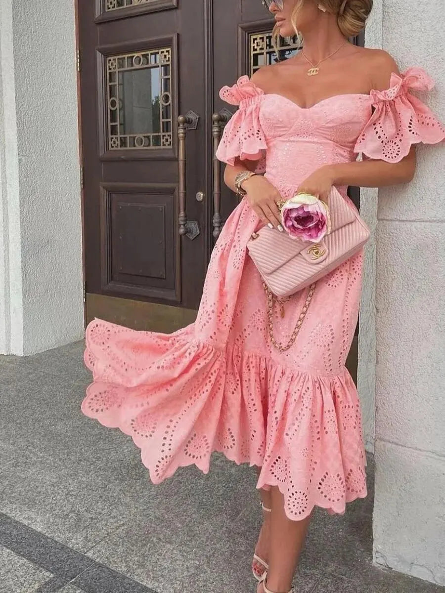 Chic Cold Shoulder Women's Dress Amara - ModishWorld