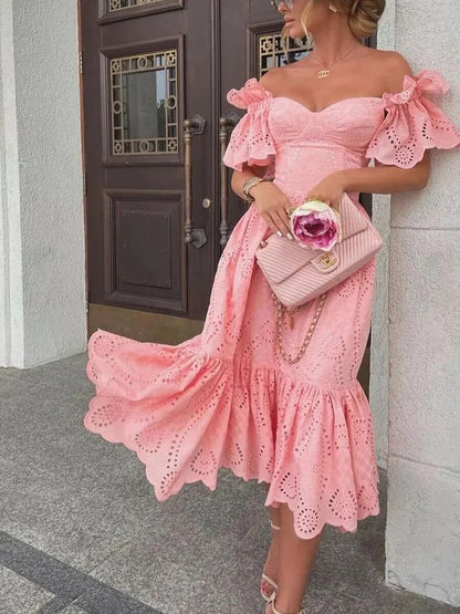 Chic Cold Shoulder Women's Dress Amara - ModishWorld
