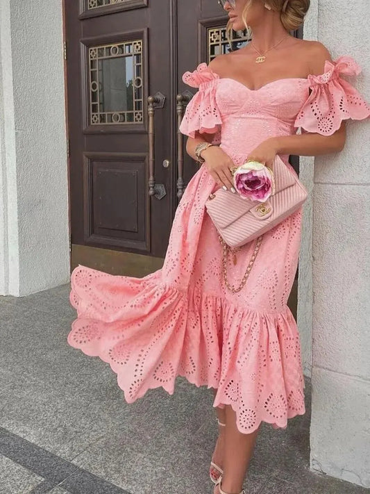 Chic Cold Shoulder Women's Dress Amara - ModishWorld