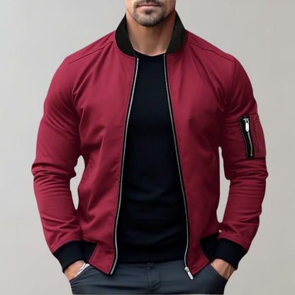 Men's Classic Zip Up Jacket with Fleece Lining
