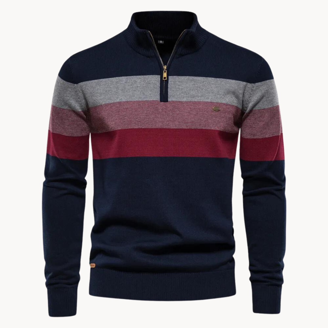 Men's Classic Quarter Zip Sweater - ModishWorld