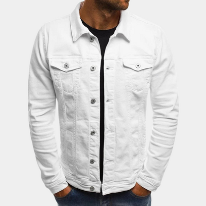 Classic Denim Trucker Jacket with Button Pockets