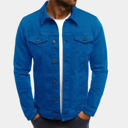 Classic Denim Trucker Jacket with Button Pockets