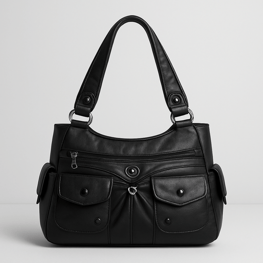 Chic Faux Leather Tote Handbag - ModishWorld