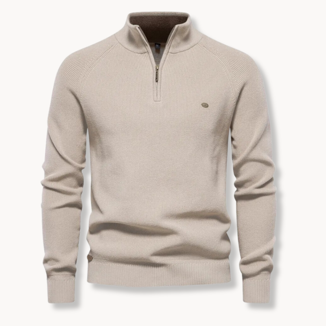 Men's Textured Crew Neck Sweatshirt