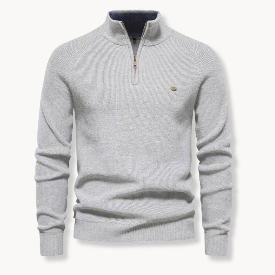 Men's Textured Crew Neck Sweatshirt
