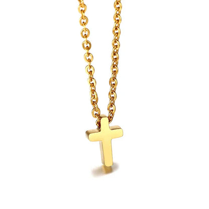 Elegant Gold Cross Necklace: Religious Jewelry for Him & Her
 - ModishWorld
