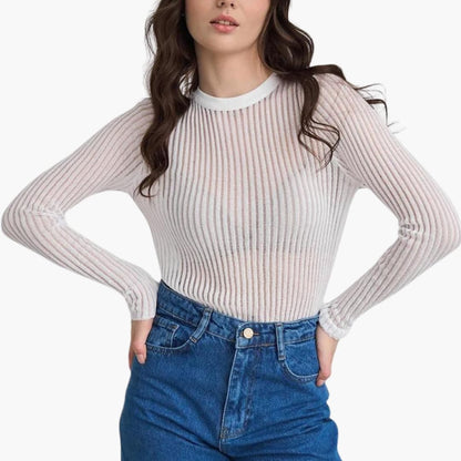 Comfortable Fit Women's Crew Neck Top