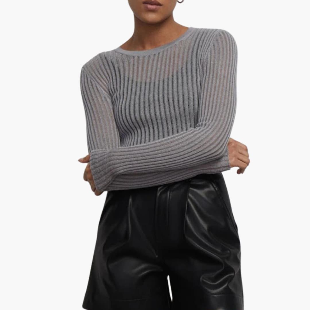 Comfortable Fit Women's Crew Neck Top