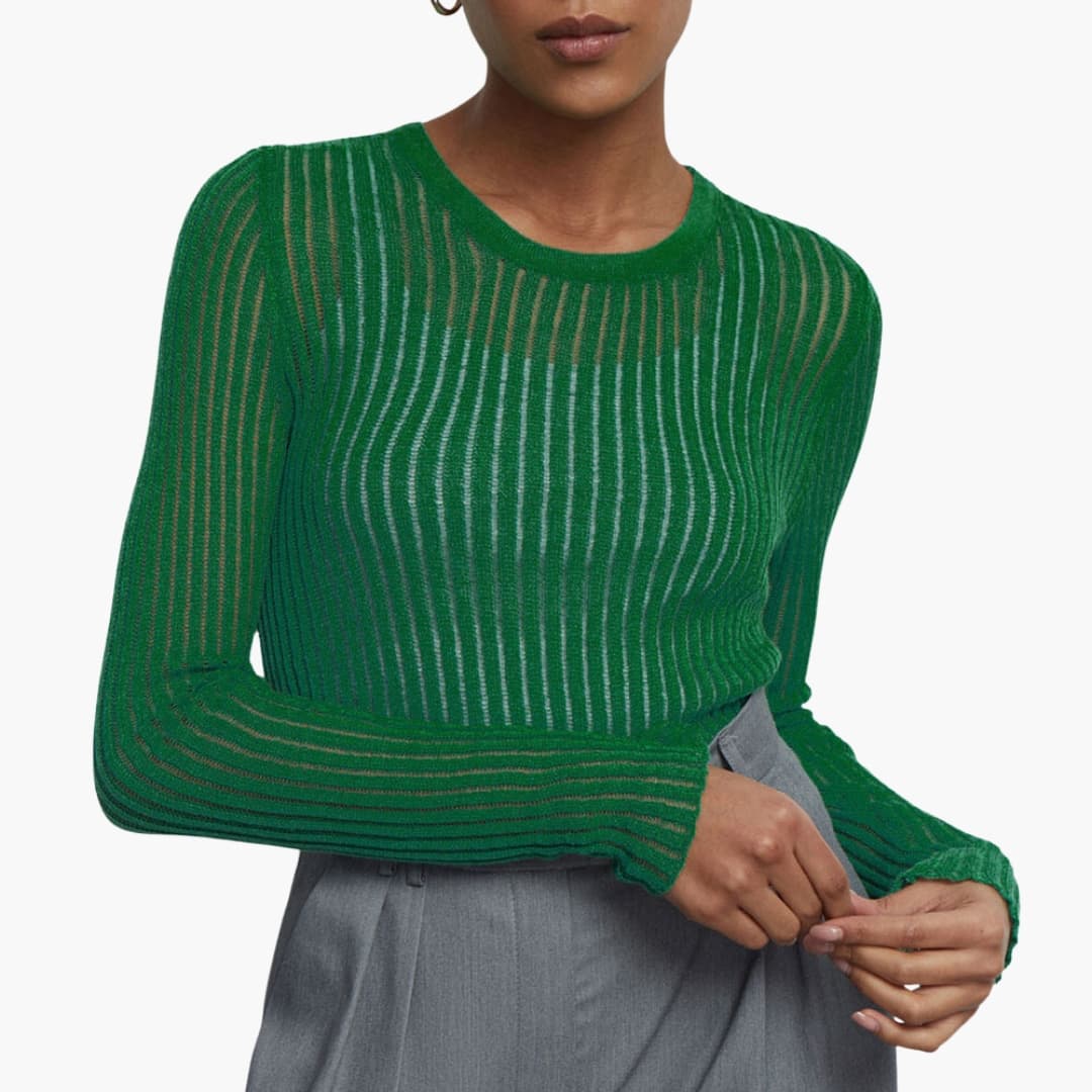 Comfortable Fit Women's Crew Neck Top
