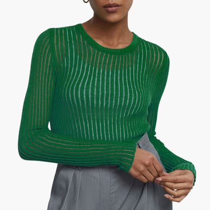 Comfortable Fit Women's Crew Neck Top