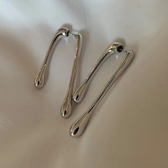 Layered Hanging Earrings with Front and Back Panels
 - ModishWorld