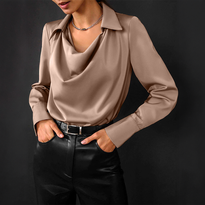 Ladies Relaxed Fit Tunic Top with Long Sleeves