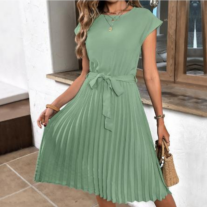 Cora | Casual Cap Sleeve Midi Summer Dress for Women