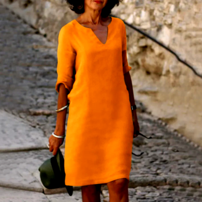Women's Casual V-Neck Mini Summer Dress
