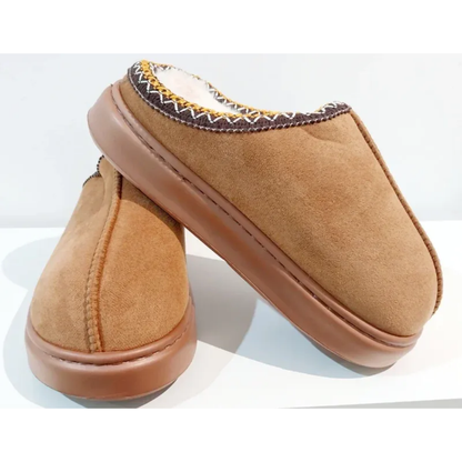 Warm Fleece Women's Slippers Easy Slip On