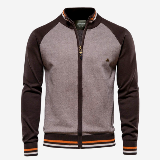 Classic Striped Men's Knit Cardigan Sweater - Modish World