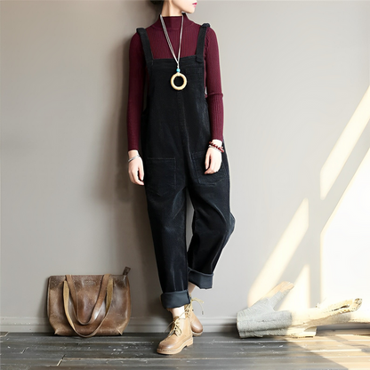 Classic Comfortable Women's Corduroy Overalls