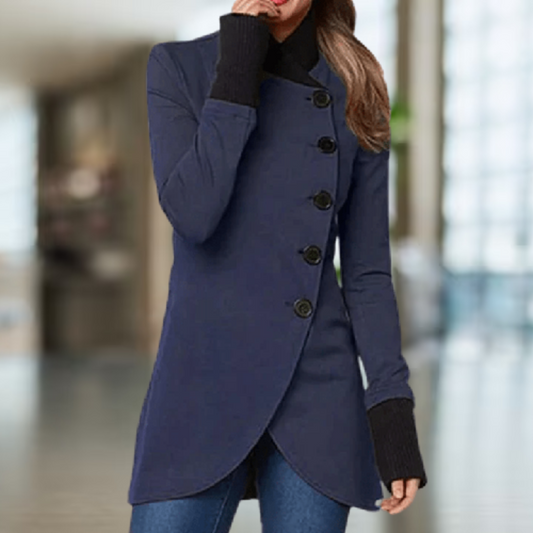 Warm Women's Asymmetric Winter Coat - ModishWorld