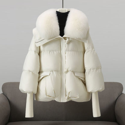 Warm Women's Padded Coat with Zip Up Closure