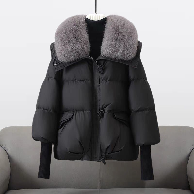 Warm Women's Padded Coat with Zip Up Closure - ModishWorld