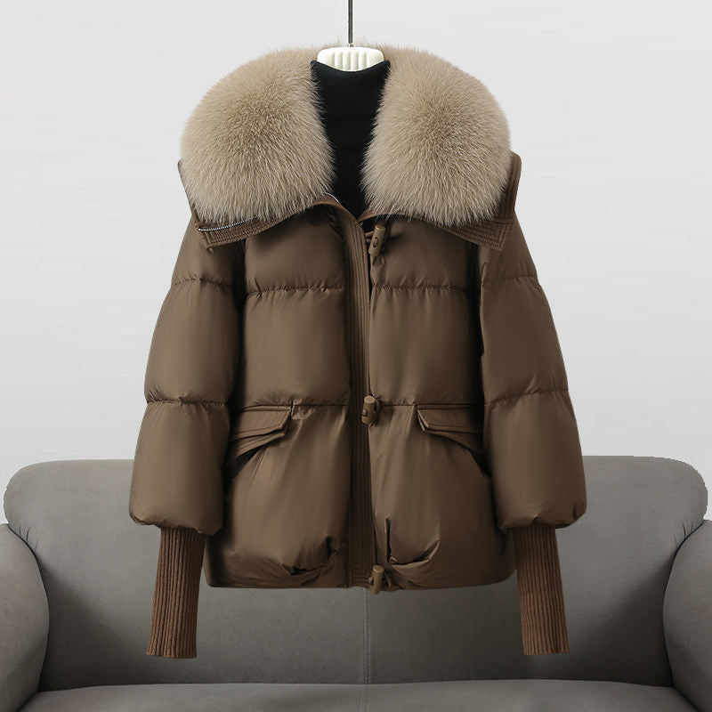Warm Women's Padded Coat with Zip Up Closure