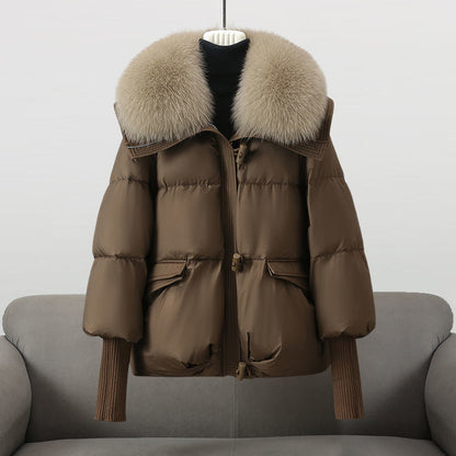 Warm Women's Padded Coat with Zip Up Closure