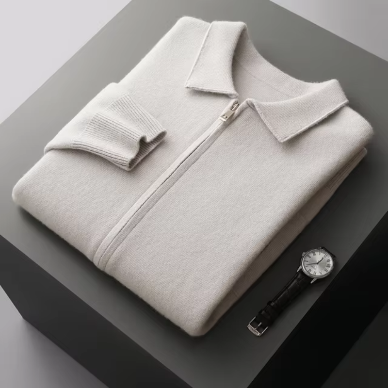 Men's Zip Up Cardigan Sweater