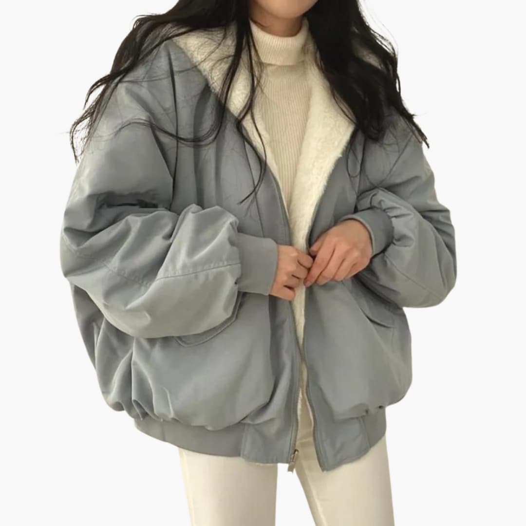 Large Fit Women's Bomber Coat - ModishWorld